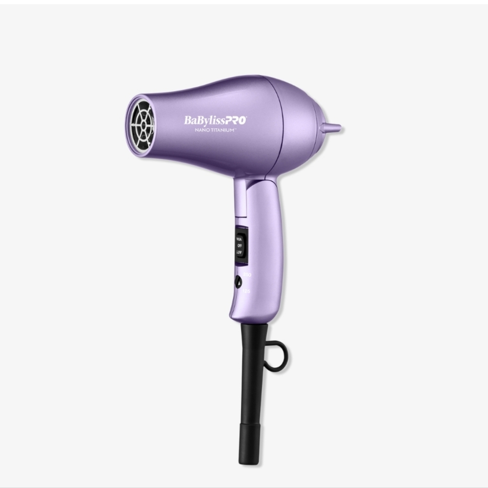 BaBylissPRO Nano Titanium Hair Dryer - Purple